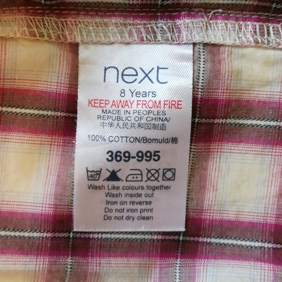 NWOT Next Boy 8 Button down Short sleeve shirt - Picture 5 of 5